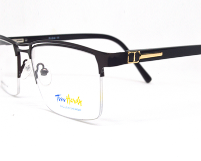 Latest metal half frame for men in silver color. Known for it's durability.