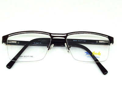 Latest metal half frame for men in silver color. Known for it's durability.