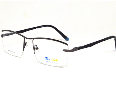 Branded grey-black half frame with latest design