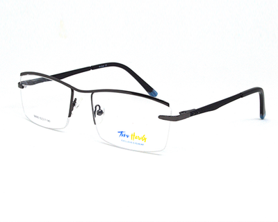 Branded grey-black half frame with latest design