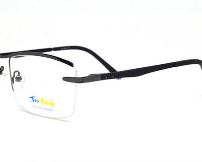 Branded grey-black half frame with latest design