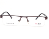 Latest metal half frame for men in brown-red color. Known for it's durability.