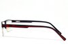 Latest metal half frame for men in brown-red color. Known for it's durability.