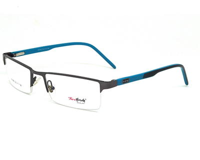 Latest metal half frame for men in turqoise color. Known for it's durability.