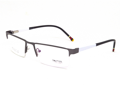 Latest metal half frame for men in black & white color. Known for it's durability.