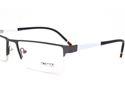 Latest metal half frame for men in black & white color. Known for it's durability.