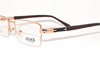 Latest metal half frame for men in brown& gold color. Known for it's durability.