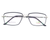 Silver Black color light weight Rimless frame with lens cover for trendy look.