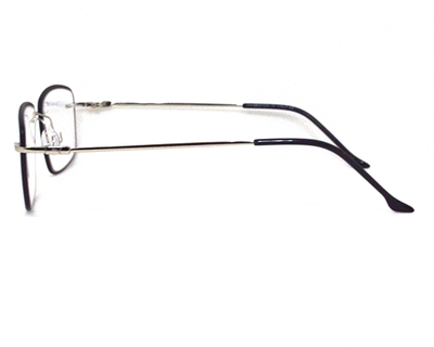 Silver Black color light weight Rimless frame with lens cover for trendy look.