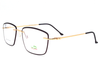 Golden Black color light weight Rimless frame with lens cover for trendy look.