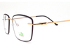 Golden Black color light weight Rimless frame with lens cover for trendy look.