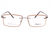 Brown color light weight Rimless frame with lens cover for trendy look.