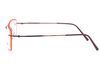 Red color light weight Rimless frame with lens cover for trendy look.