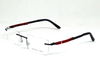 Red & Black color light weight Rimless frame for unisex.