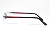 Red & Black color light weight Rimless frame for unisex.