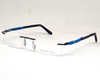 Blue color light weight Rimless frame for unisex.