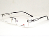 Black color light weight Rimless frame for unisex.