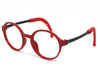 Stylish red frame in round shape WITH BLUE BLOCKER SUPERIOR LENS for 4-7 years old.