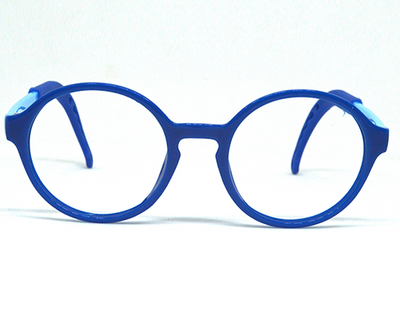 Stylish blue frame in round shape WITH BLUE BLOCKER SUPERIOR LENS for 4-7 years old.