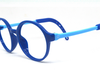 Stylish blue frame in round shape WITH BLUE BLOCKER SUPERIOR LENS for 4-7 years old.