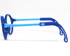 Stylish blue frame in round shape WITH BLUE BLOCKER SUPERIOR LENS for 4-7 years old.