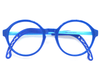 Stylish blue frame in round shape WITH BLUE BLOCKER SUPERIOR LENS for 4-7 years old.