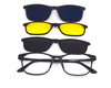 Stylish non breakable TR WAYFARER frame with three attachments (Blue, Black & yellow) for unisex.  The attachments are UV protection lens. Yellow shade can be used for night driving.