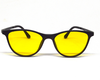 Stylish non breakable TR CATEYE frame with three attachments (Blue, Black & yellow) for Women.  The attachments are UV protection lens. Yellow shade can be used for night driving.