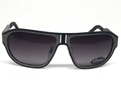 VELOCITY wayfarer shaped rushed gold sunglasses with polarized lens. Model number is Velocity-HA89033