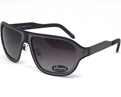 VELOCITY wayfarer shaped rushed gold sunglasses with polarized lens. Model number is Velocity-HA89033