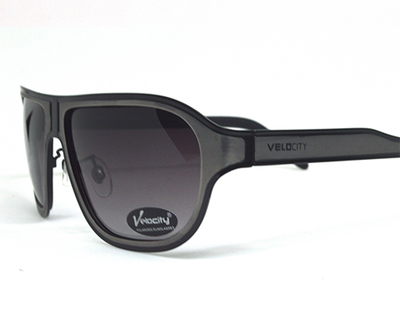 VELOCITY wayfarer shaped rushed gold sunglasses with polarized lens. Model number is Velocity-HA89033