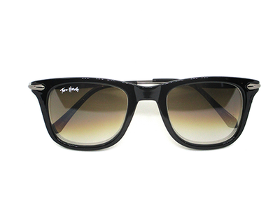 Trendy UV protection double-shade sunglass. Brown (Double shade)