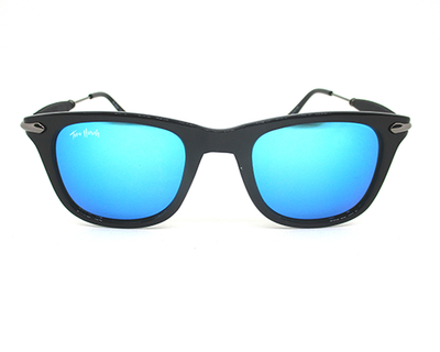 Trendy UV protection blue mercury shade sunglass.