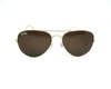 Full rim Trendy UV protection dark brown sunglass. Dark Brown (golden frame)