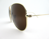 Full rim Trendy UV protection dark brown sunglass. Dark Brown (golden frame)