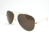 Full rim Trendy UV protection dark brown sunglass. Dark Brown (golden frame)