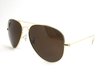 Full rim Trendy UV protection dark brown sunglass. Dark Brown (golden frame)