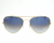 Full rim gold frame with trendy UV protection , blue double shade.