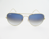 Full rim gold frame with trendy UV protection , blue double shade.