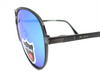 Blue Polarized (UV protection) lens with matt black metal full frame