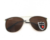 Brown Polarized (UV protection) lens with gold metal full frame