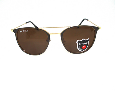 Brown Polarized (UV protection) lens with gold metal full frame