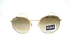 UV protection Brown & white shaded  lens (glass)  with golden metal frame