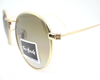 UV protection Brown & white shaded  lens (glass)  with golden metal frame