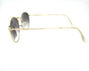 UV protection Blue & white shaded lens (glass) with golden metal frame