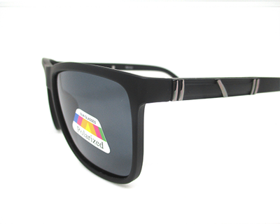 Polarized black lens with full sheet frame.