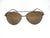 Polarized brown lens with full metal frame ,slightly curve shape.