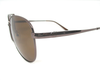 Polarized brown lens with full metal frame ,slightly curve shape.