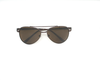 Polarized brown lens with full metal frame ,slightly curve shape.